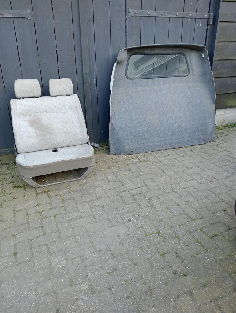 Bank 2 zits en tussen schot vw transporter t4, Auto-onderdelen, Interieur en Bekleding, Ophalen