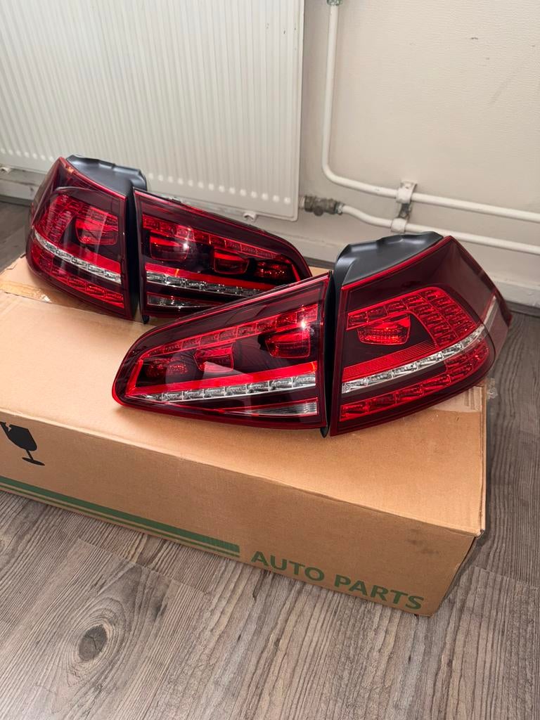 Originele Golf 7 GTE LED achterlichten set + bedrading, Verzenden, Volkswagen