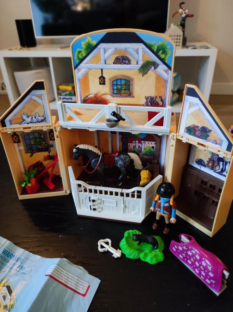 Playmobil speelbox paardenstal - 5418, Kinderen en Baby's, Speelgoed | Playmobil, Ophalen