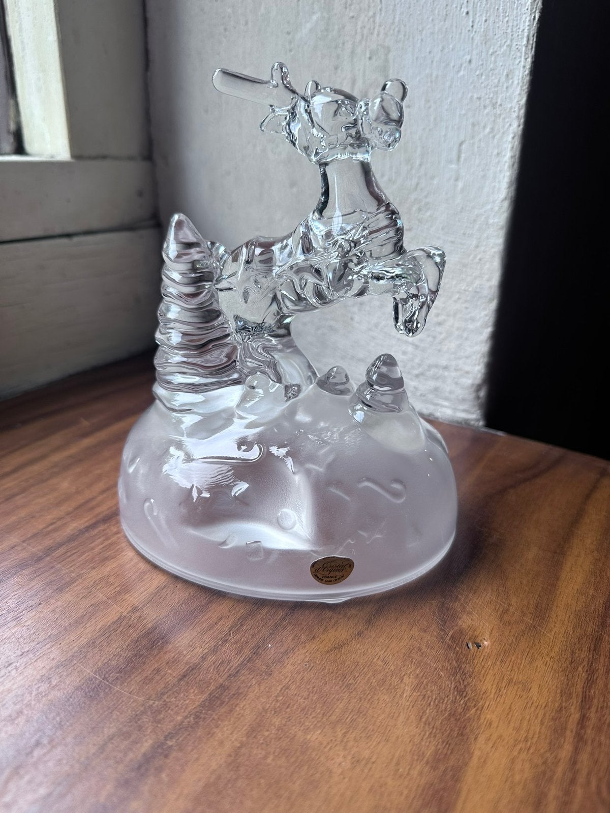 Kristallen rendier van cristal d’Arques frankrijk, Ophalen