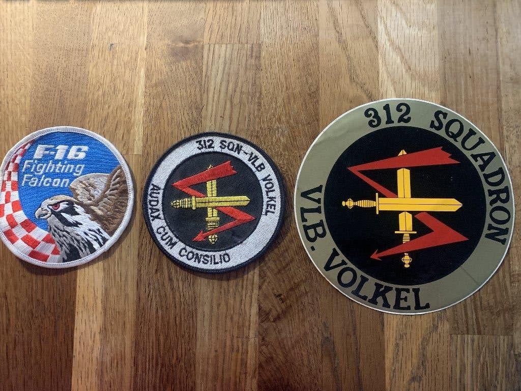 badge F16 312 Squadron Volkel, Ophalen of Verzenden, Nieuw, Onbekend