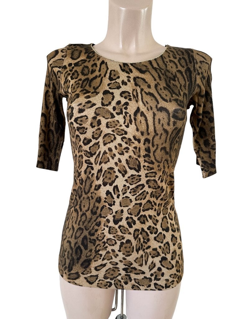 Marc Cain shirt S, Maat 38/40 (M), Bruin, Ophalen of Verzenden, Zo goed als nieuw
