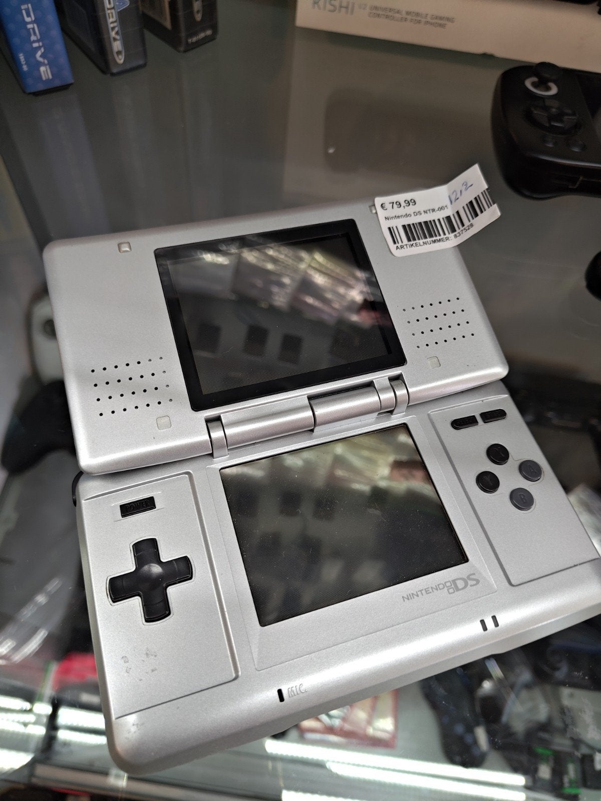 Nintendo DS NTR-001 (DS Phat) - Zilver, Spelcomputers en Games, Ophalen of Verzenden, Gebruikt, Zilver, DS Original of Phat