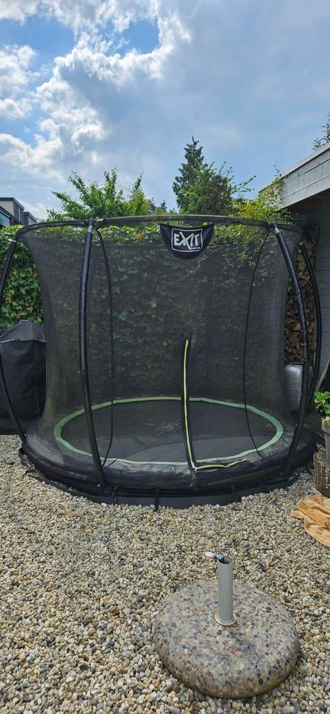 Exit Trampoline 245 cm doorsnee, met net, Ophalen of Verzenden, Gebruikt