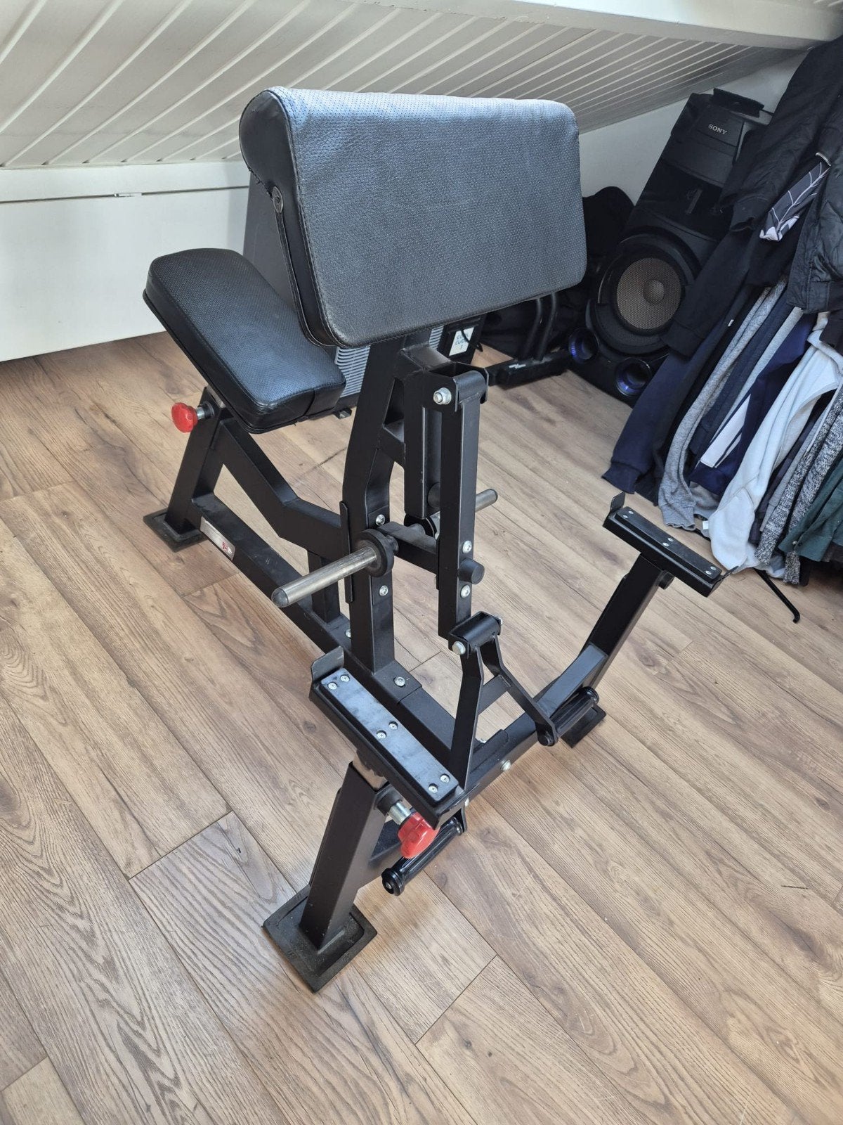 Bicep Curl Bankje / Krachtstation voor Thuisgym, Ophalen, Gebruikt, Krachtstation, Metaal
