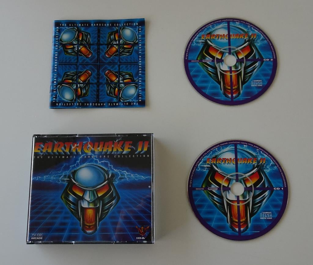 Earthquake II : The Ultimate Hardcore Collection 2xCD 1995, Ophalen, Zo goed als nieuw