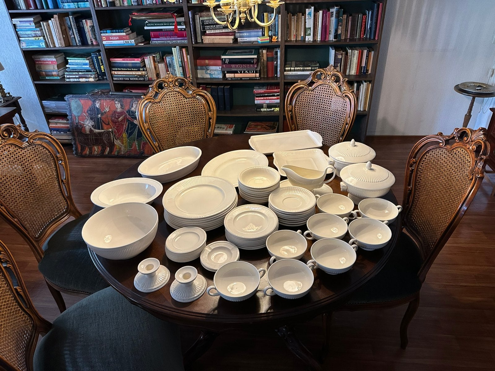 Wedgwood Edme - Compleet 12-persoons Servies, Ophalen