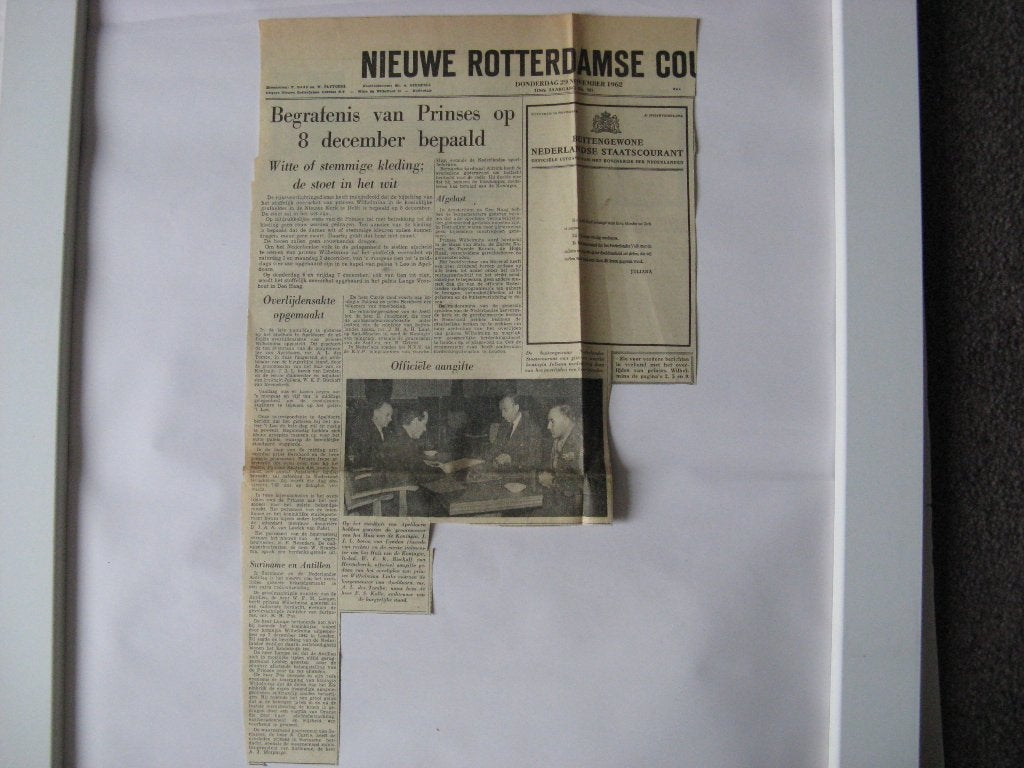 1 Nieuwe Rotterdamse 30 november 1962. Knipsel. etc., Ophalen of Verzenden, 1960 tot 1980, Knipsel(s)