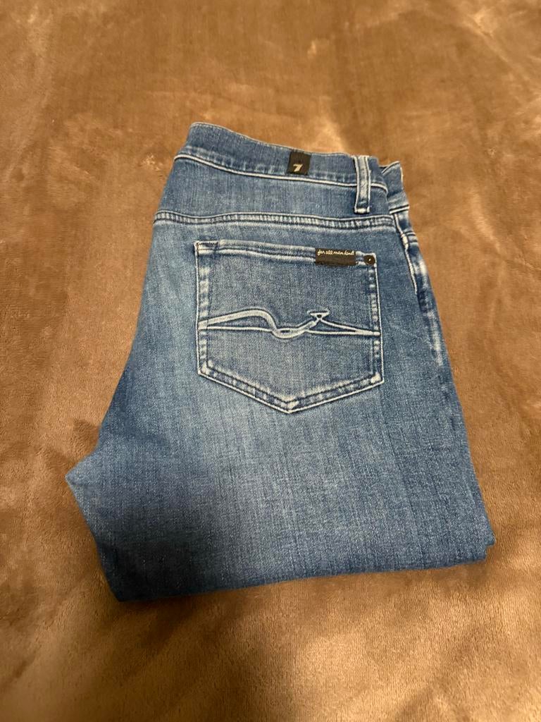 7 For All Mankind Ronnie Tapered Jeans, Ophalen, Zo goed als nieuw, Blauw, W32 (confectie 46) of kleiner