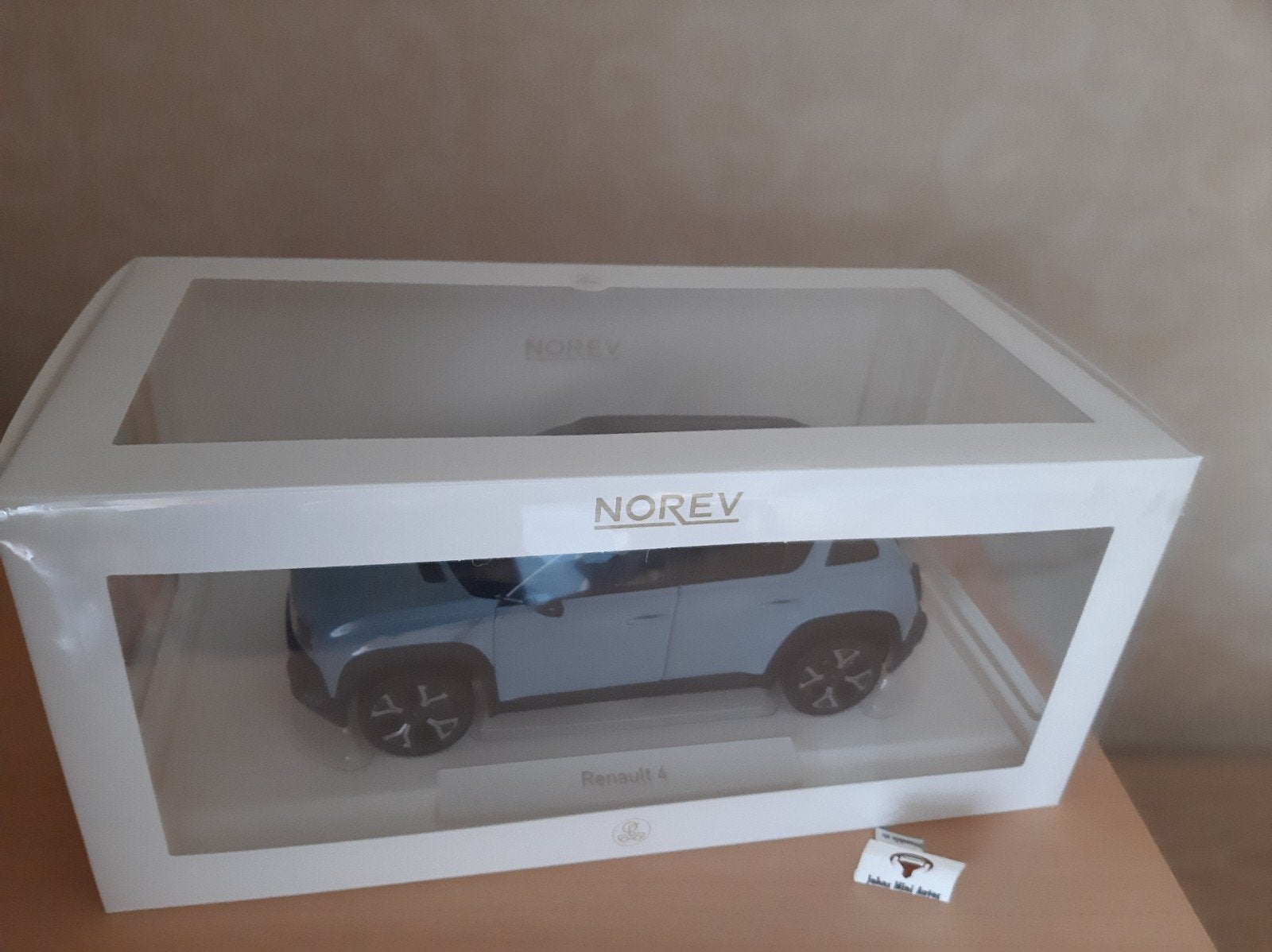Renault 4 E-Tech 100% Electric 2025 Cloud Blue Norev 1:18, Auto, Norev, Ophalen of Verzenden, Norev