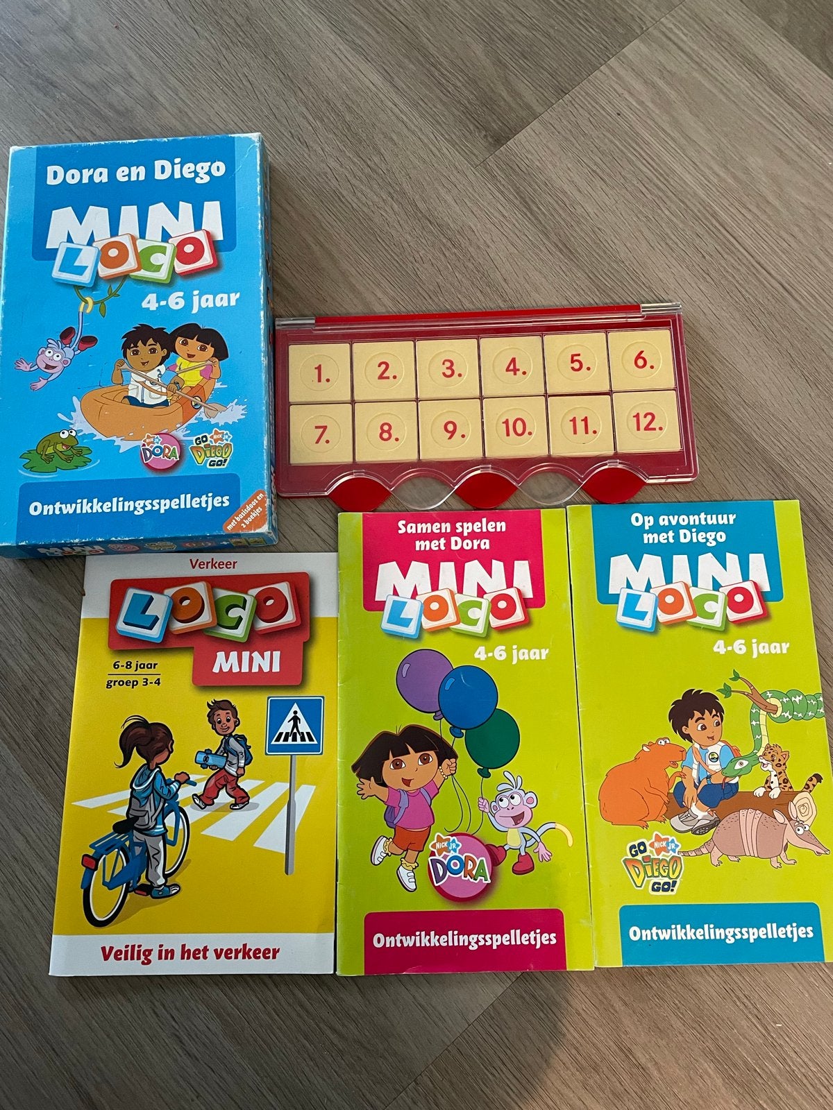 Mini Loco Spellenpakket: Dora, Diego & Verkeer, Ophalen of Verzenden, Gebruikt, Puzzelen