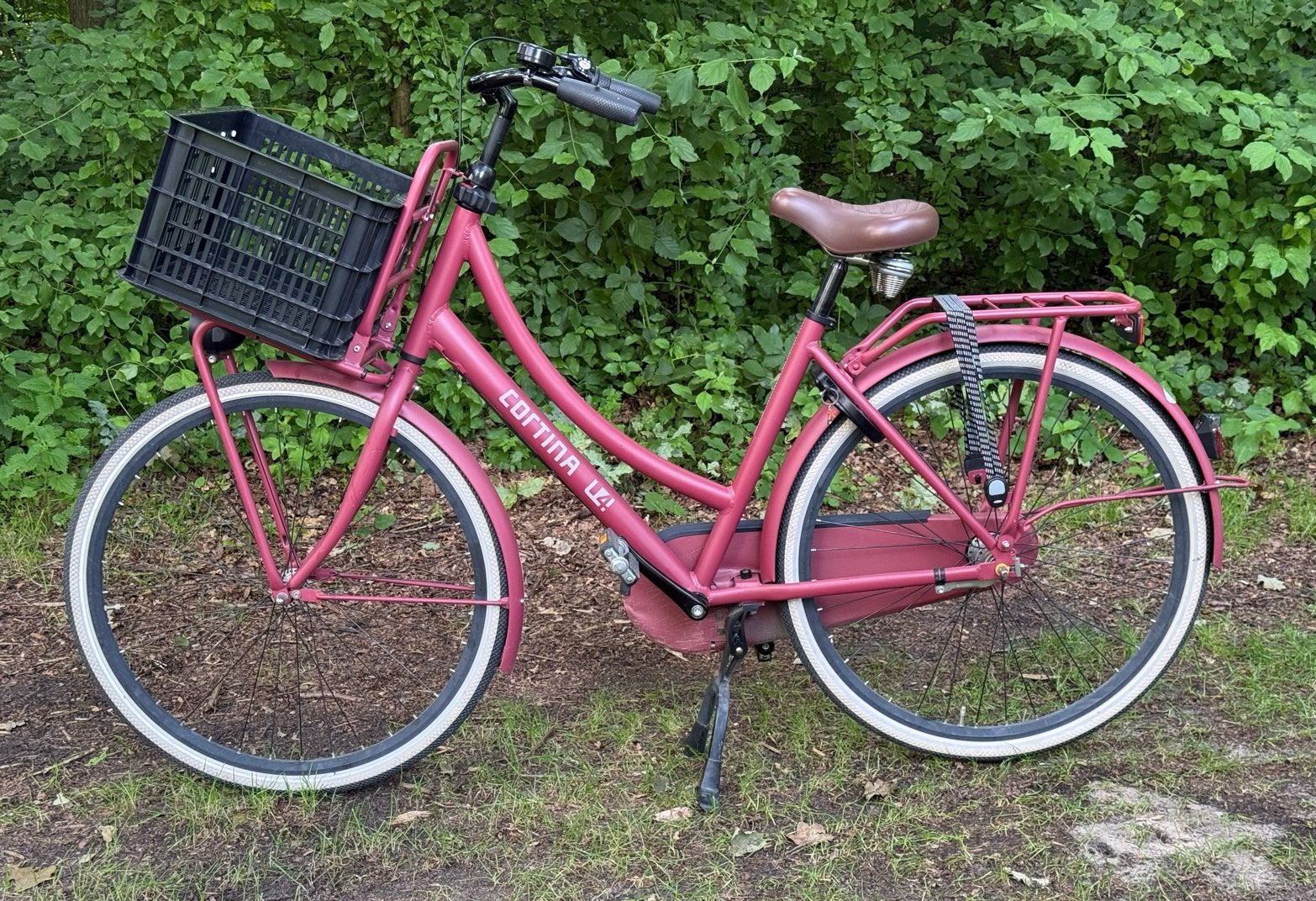 Cortina U4 Transportfiets - Zo goed als nieuw, Fietsen en Brommers, Fietsen | Dames | Damesfietsen, Terugtraprem, Versnellingen