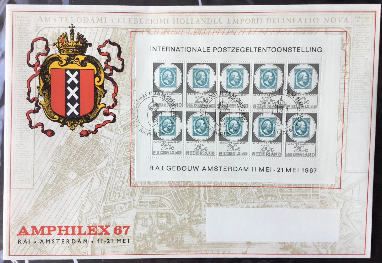 Eerste dag envelop Amphilex kavel Amph 2, Postzegels en Munten, Postzegels | Eerstedagenveloppen, Ophalen of Verzenden, Onbeschreven