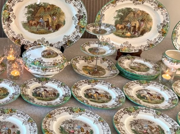 Spode’s ByronCopeland Spode Engels antiek servies compleet, Antiek en Kunst, Ophalen