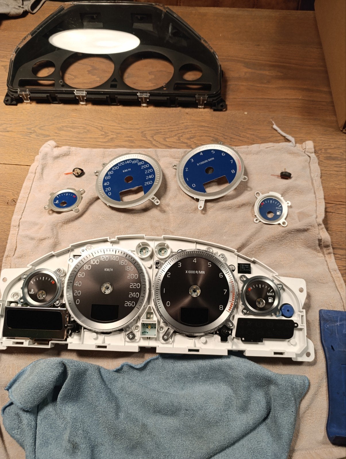 Volvo V70 S60 S80 tellerplaten zwart met chromen ringen, Ophalen of Verzenden