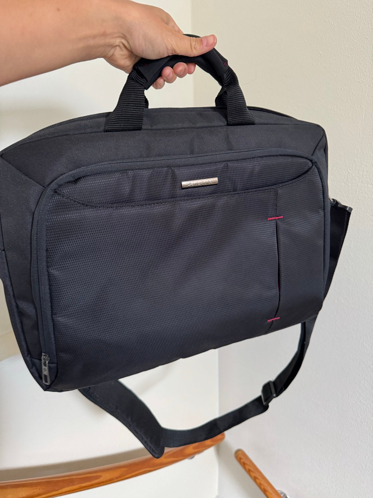 Samsonite laptoptas / aktetas - Zwart schoudertas, Handvat, 17 inch of meer, Nieuw, Ophalen of Verzenden