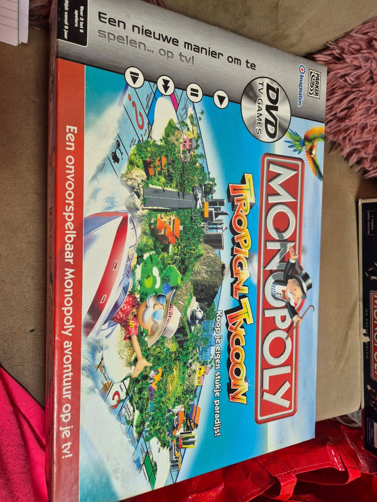 Monopoly Tropical Tycoon DVD TV Games - Zo goed als nieuw, Hobby en Vrije tijd, Gezelschapsspellen | Bordspellen, Drie of vier spelers