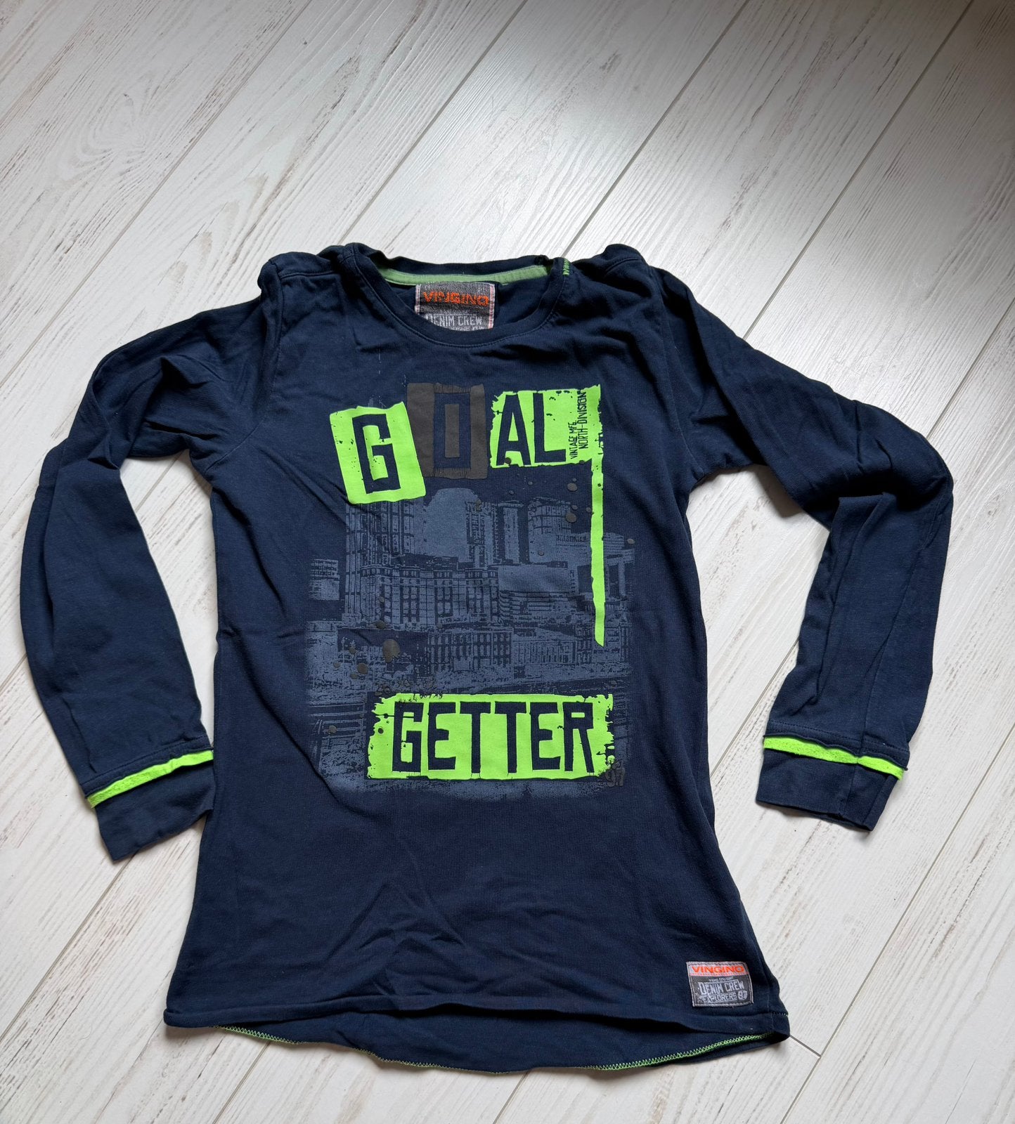 Longsleeve maat 152 Vingino, Ophalen of Verzenden, Zo goed als nieuw, Jongen, Shirt of Longsleeve