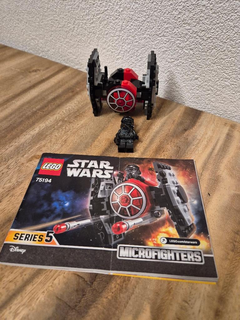 Lego Star Wars 75194 First Order TIE Fighter Microfighter, Lego, Lego, Gebruikt, Ophalen of Verzenden