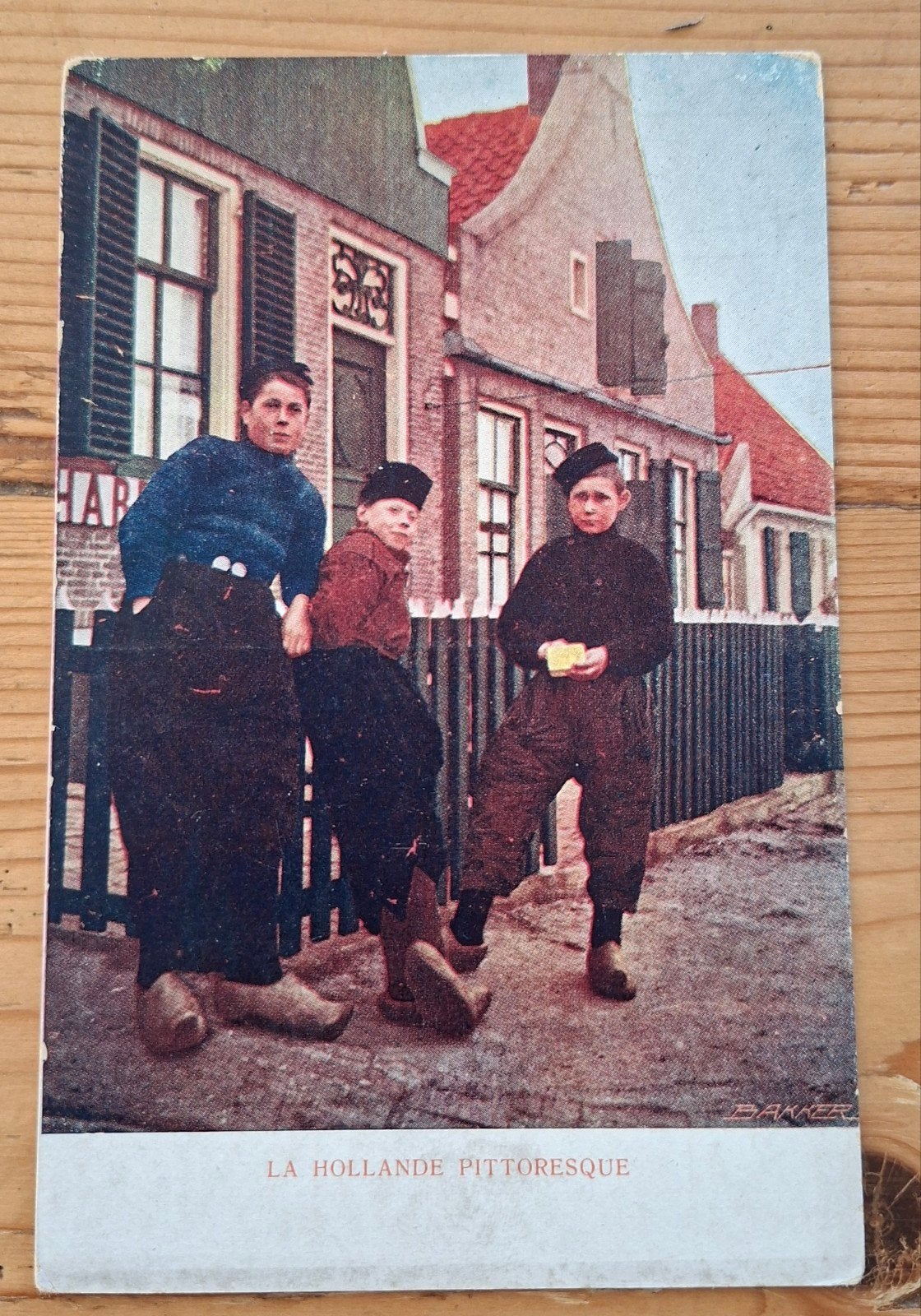 reclame frans blanco kaart cacao bensdorp jeugd op klompen, Verzamelen, Ophalen of Verzenden, Nieuw, Overige typen