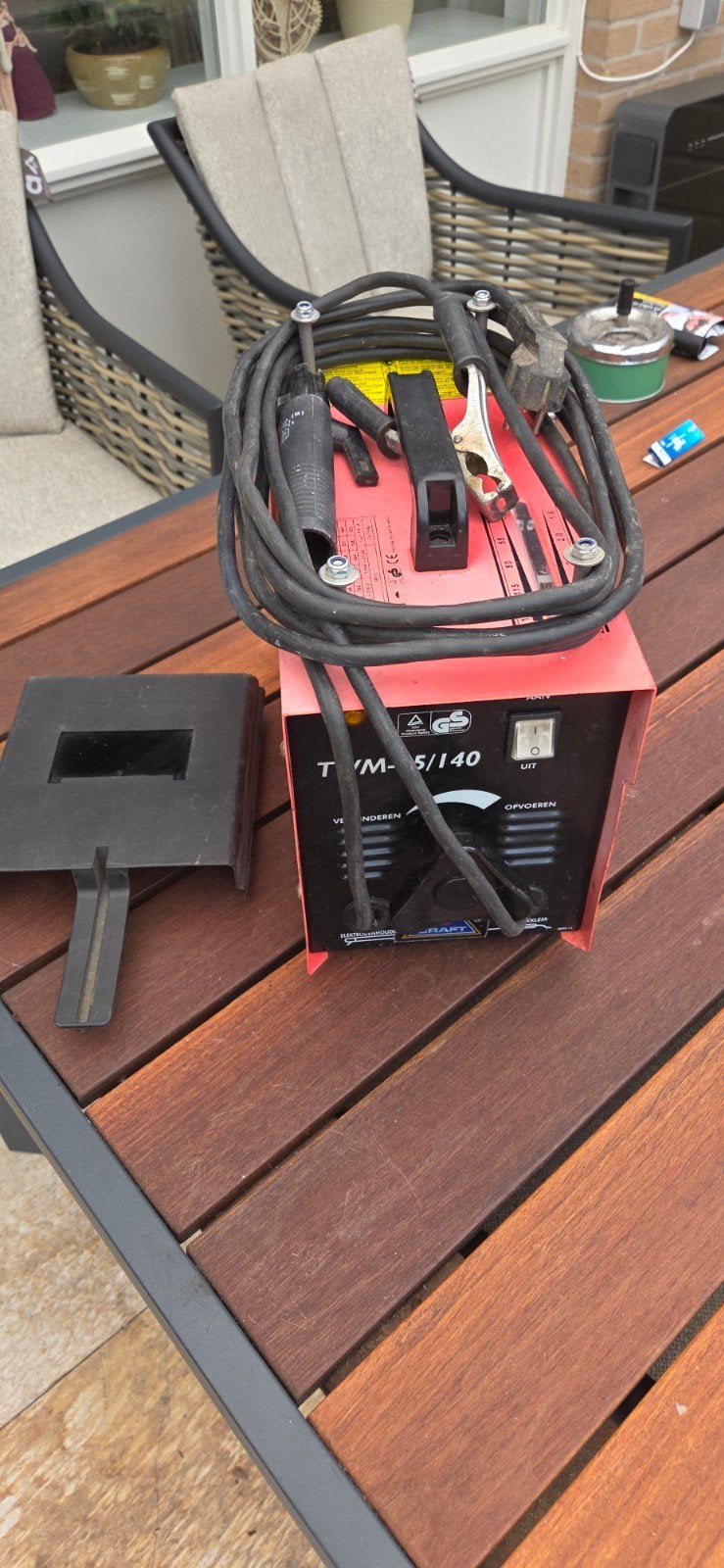 Ferm TWM-45/140 Elektrode Lasapparaat, Ophalen, Gebruikt, 150 tot 250 ampère, Elektroden