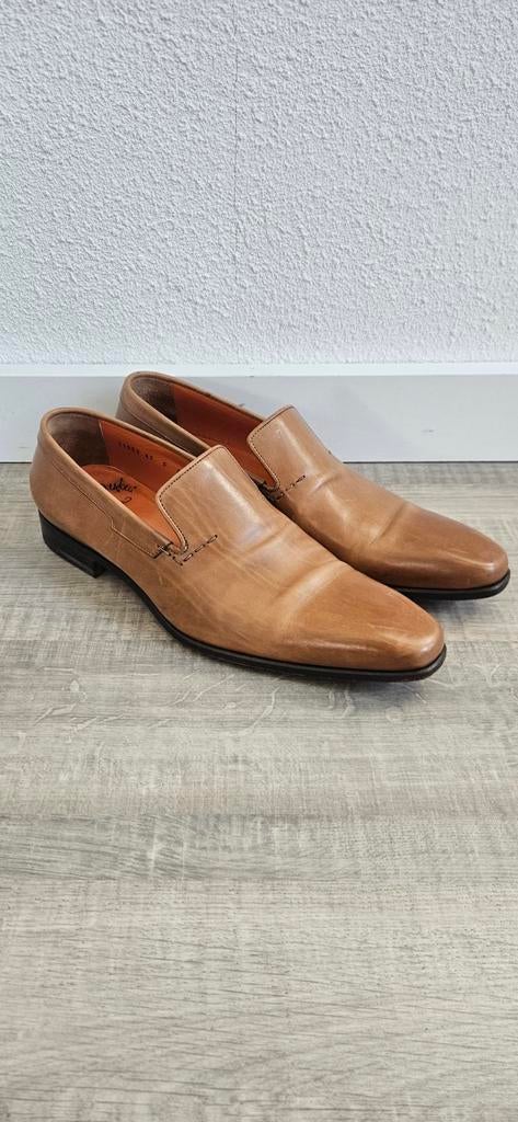 Santoni  loafers 11352 47 maat 8, Loafers, Bruin, Ophalen of Verzenden, Santoni
