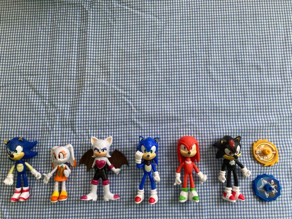 Sonic the Hedgehog actiefiguren set (6 stuks), Ophalen, Gebruikt