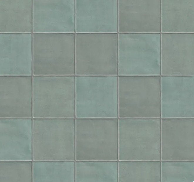 Zellige Wandtegel Paletta Bold Zeegroen 13x13cm, Ophalen, Nieuw, Minder dan 20 cm, Minder dan 20 cm
