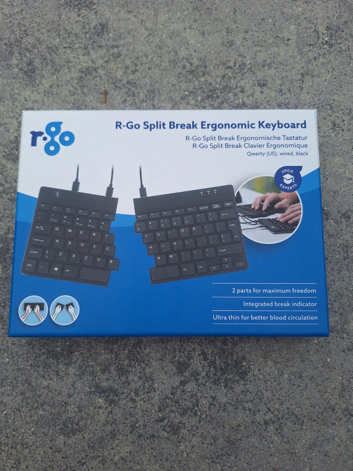 R-Go Split - Ergonomisch Toetsenbord, Computers en Software, Toetsenborden, Ophalen of Verzenden, Zo goed als nieuw