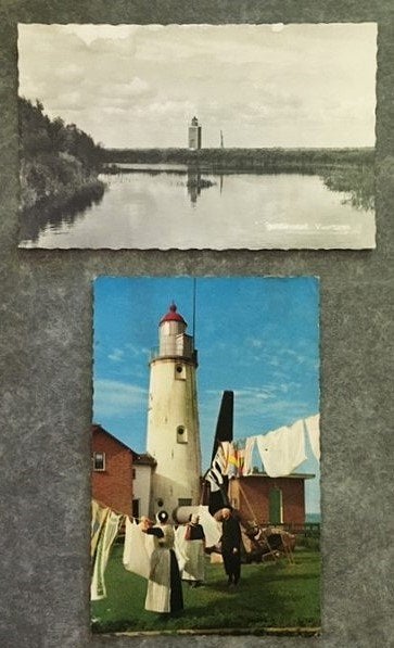 Ansicht Willemstad & Urk Vuurtoren, Ophalen of Verzenden, Voor 1920, Flevoland