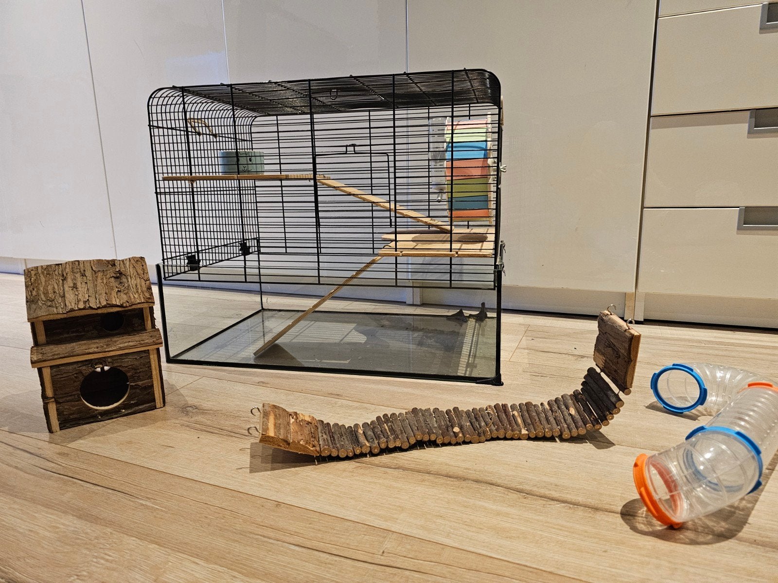 nette, grote hamsterkooi, Ophalen, Gebruikt