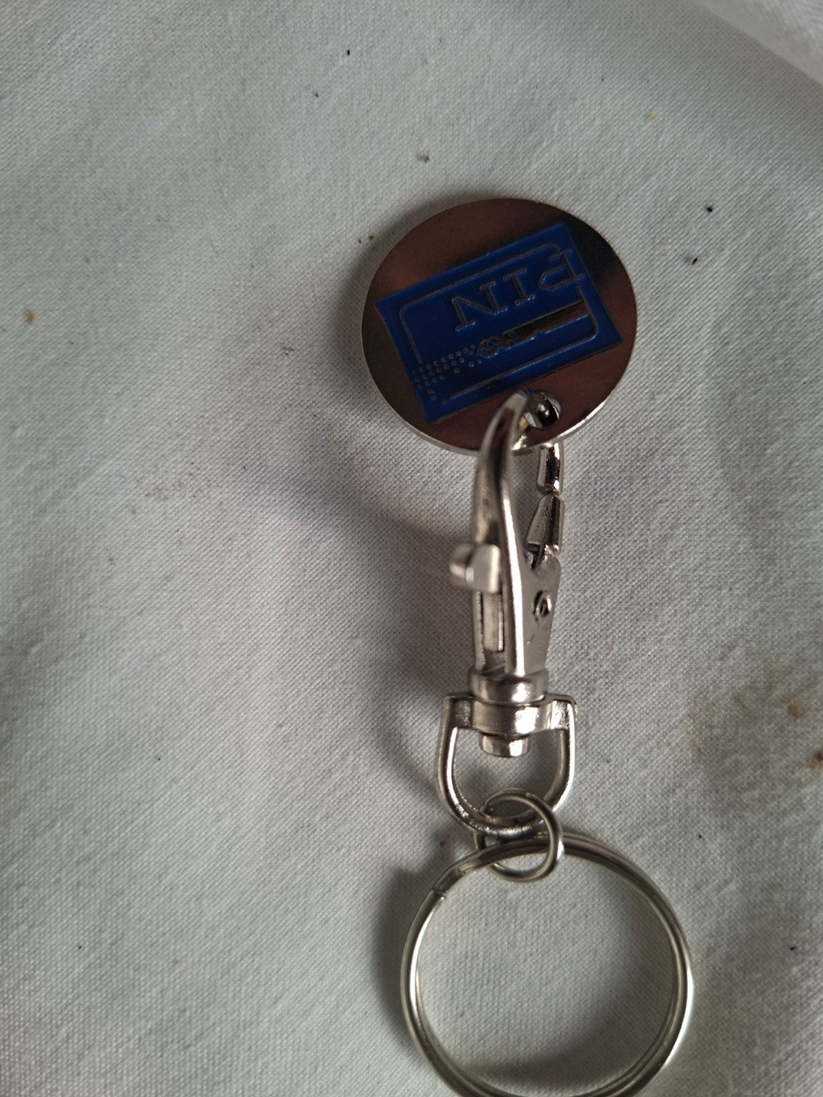 PIN-winkelwagenmuntje aan sleutelhanger, Verzamelen, Sleutelhangers, Ophalen, Nieuw, Merk