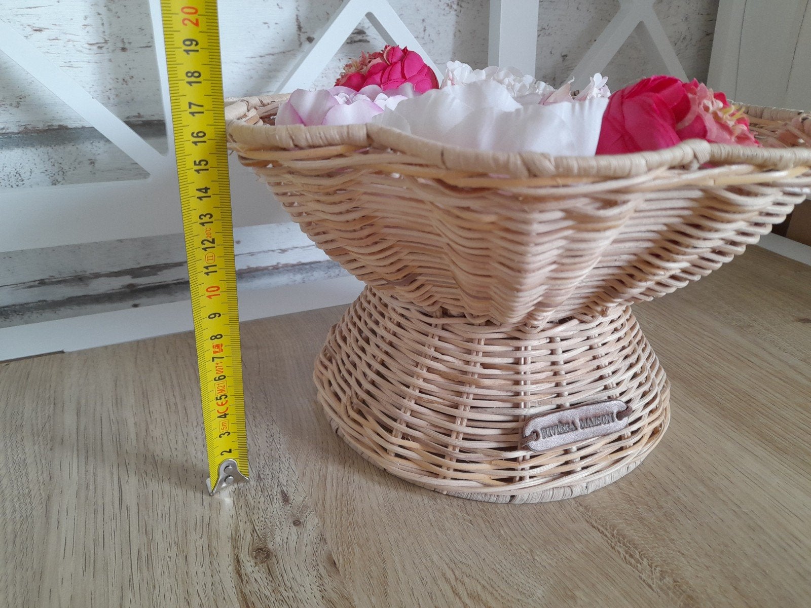 rattan fruitschaal mand riviera maison, Verzenden, Zo goed als nieuw, Riet