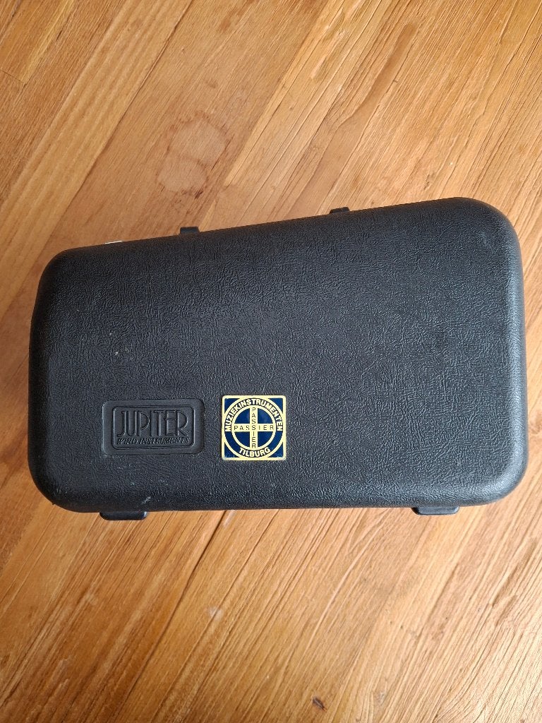 Pocket trompet, Ophalen, Gebruikt, Bes-trompet, Met koffer