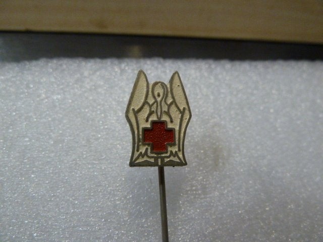 Vintage Rode Kruis Engel Speldje, Ophalen of Verzenden, Gebruikt, Overige onderwerpen, Speldje of Pin