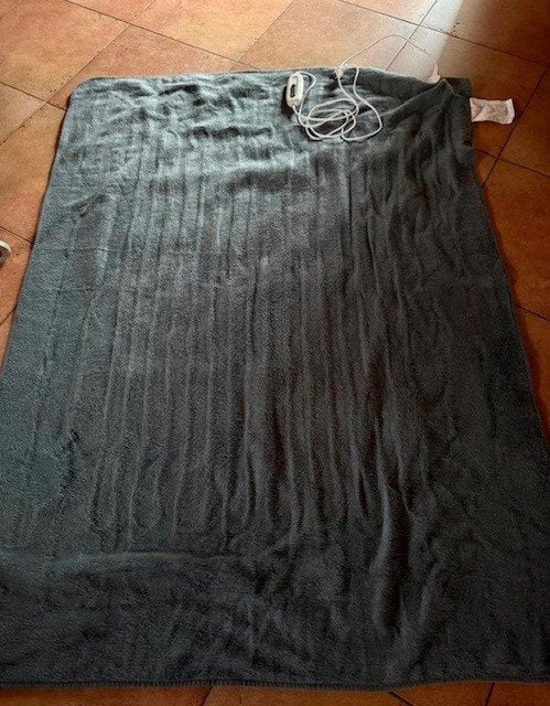 Elektrische warmtedeken - Grijs, 130 cm, 180 cm, Ophalen of Verzenden, Zo goed als nieuw