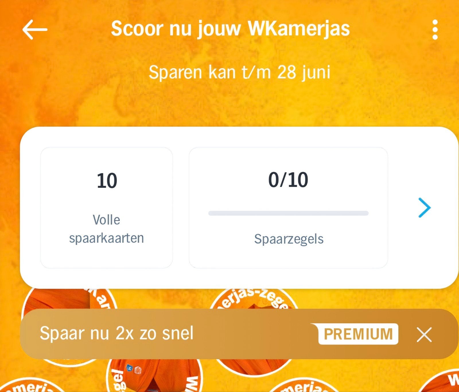Ah zegels 10 volle kaarten WKKamer jas, Hobby en Vrije tijd, Spaarzegeltjes, Ophalen, Winkel, Super of Benzinepomp, Volle spaarkaart