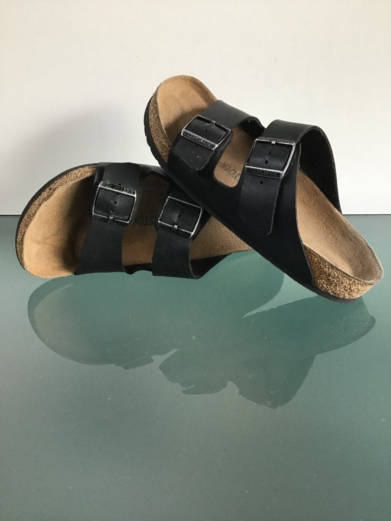 Birkenstock 40 | Arizona zwart | Gratis verzenden, Kleding | Dames, Schoenen, Slippers, Verzenden, Zwart, Zo goed als nieuw