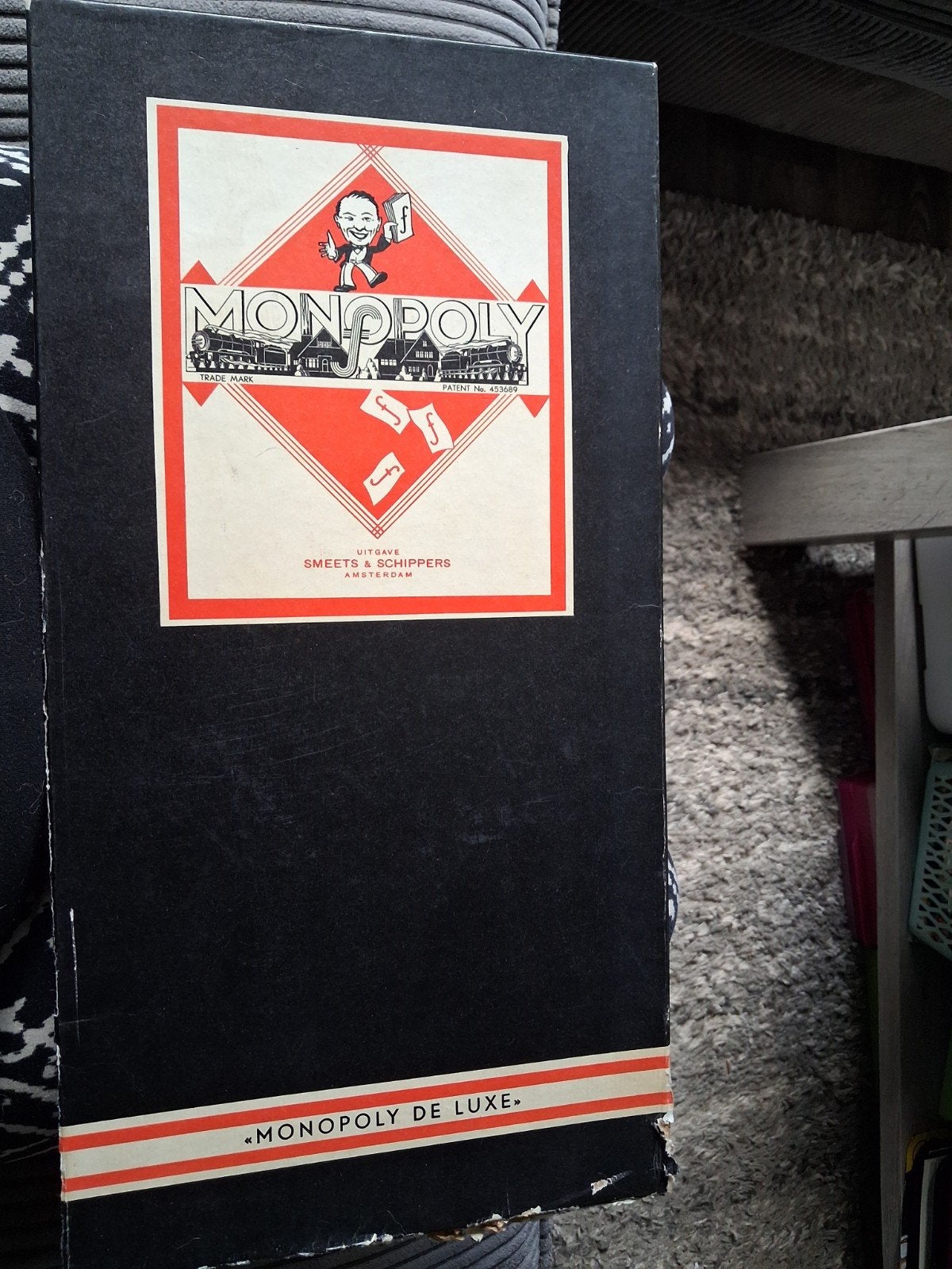 Vintage Monopoly de Luxe uit jaren 50, Hobby en Vrije tijd, Ophalen of Verzenden, Gebruikt