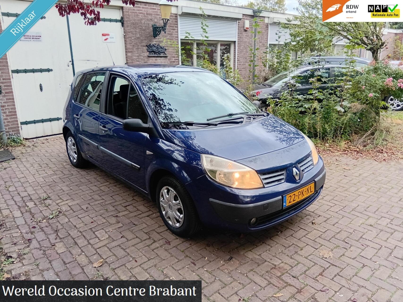 Renault Scenic 1.4 16V Expression lpg g3 apk 10 26, Auto's, Renault, Voorwielaandrijving, Gebruikt, 4 cilinders, Blauw