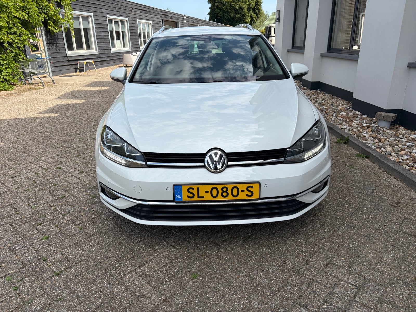 Volkswagen Golf Variant DSG LEER 1.6TDI 115pk 7 2018 Wit, 4 cilinders, Navigatiesysteem, Wit, Stationwagon