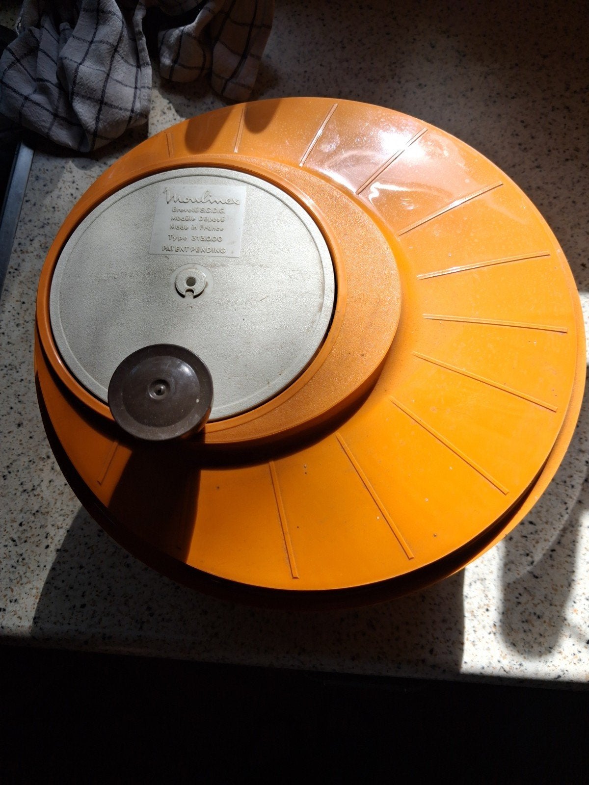 Vintage Moulinex slacentrifuge - Oranje, Ophalen, Kunststof, Overige merken, Oranje