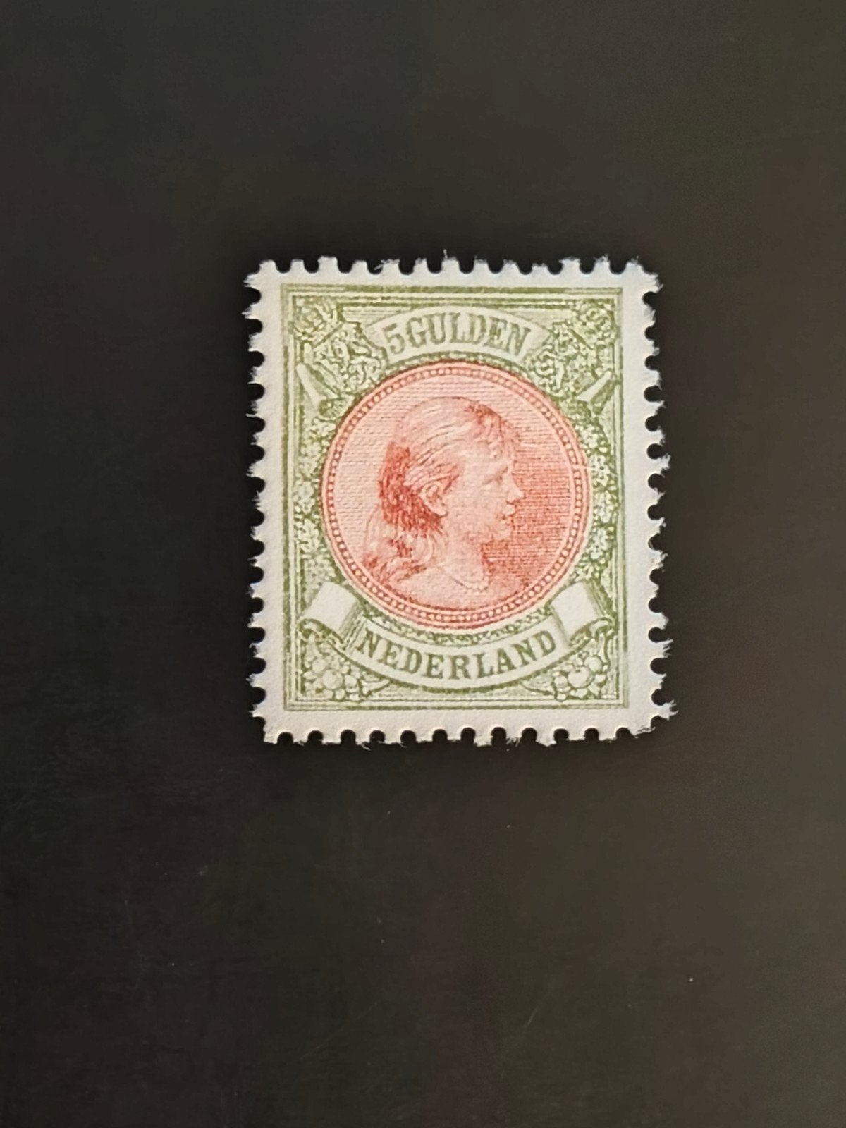 Wilhelmina 5 gulden 1893, NVPH 48 nadruk, Postzegels en Munten, Postzegels | Nederland, Ophalen of Verzenden