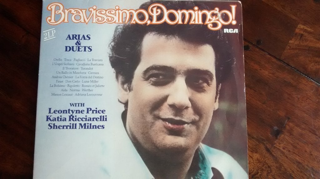 2 LP - Placido Domingo - Bravissimo, Domingo ! Arias & Duets, Cd's en Dvd's, Vinyl | Klassiek, Ophalen of Verzenden, Zo goed als nieuw