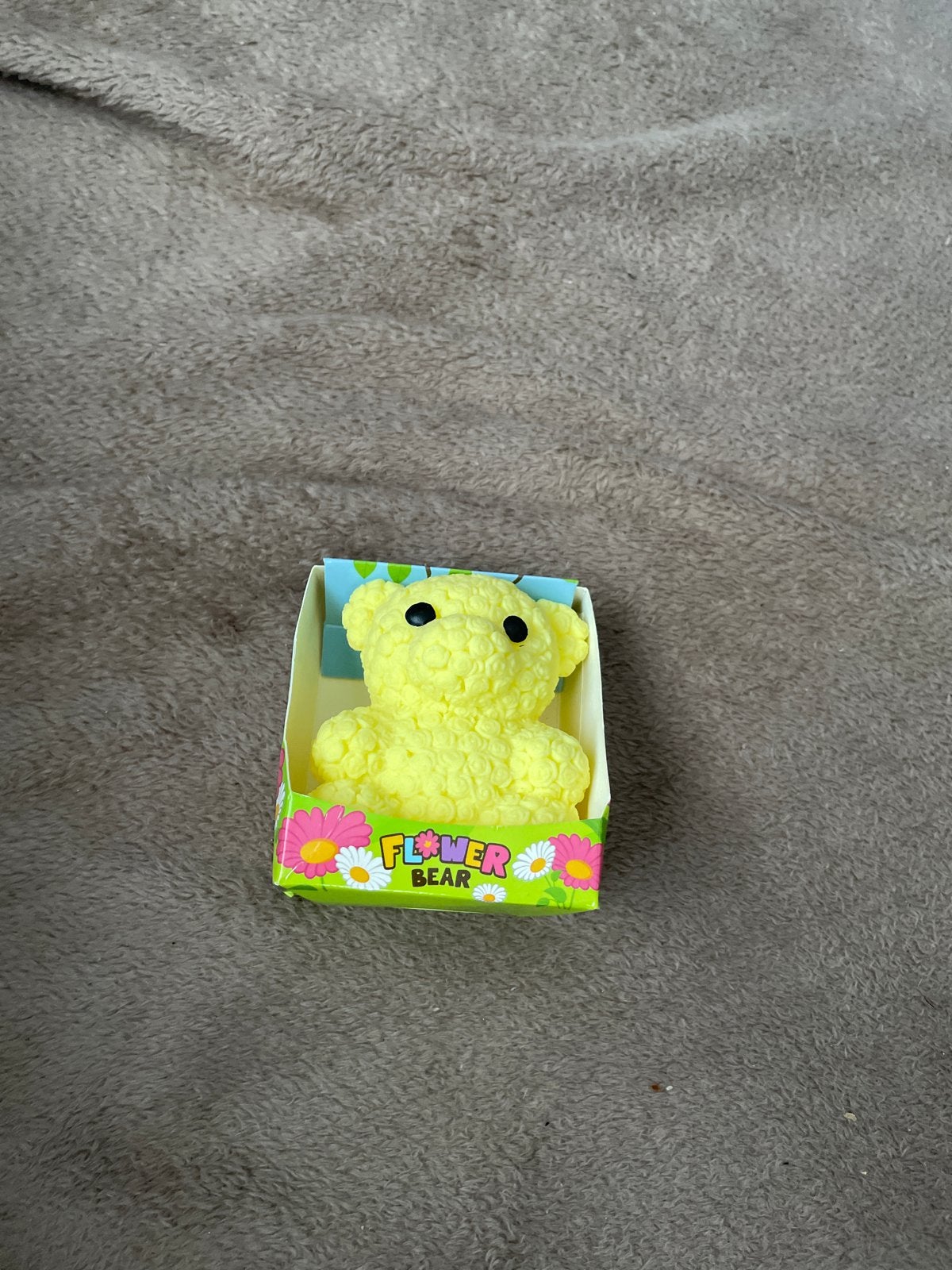 Gele Flower Bear Gummetje in doosje, Met doos, Overige merken, Beer, Nieuw