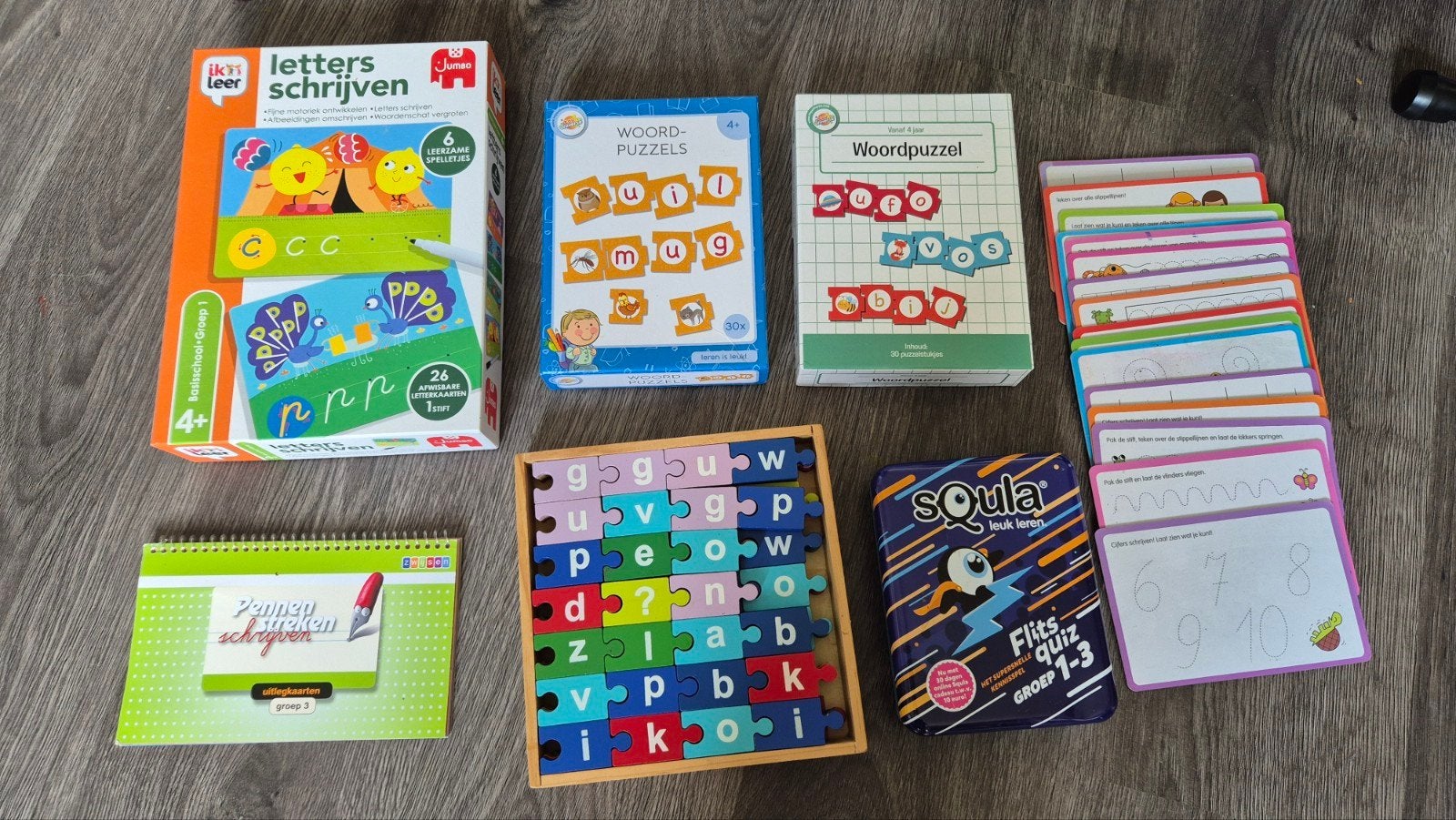 Leren lezen en schrijven set, Kinderen en Baby's, Ophalen of Verzenden, Zo goed als nieuw