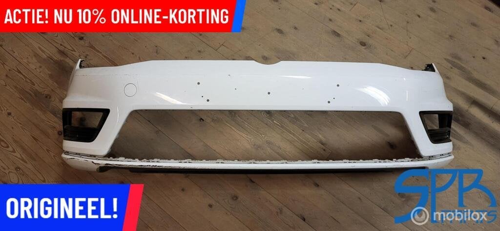 GOLF 7 VII R-LINE Voorbumper LC9A  BUMPER 5G0807221AL GRILLE, Gebruikt, Ophalen of Verzenden, Bumper, Volkswagen