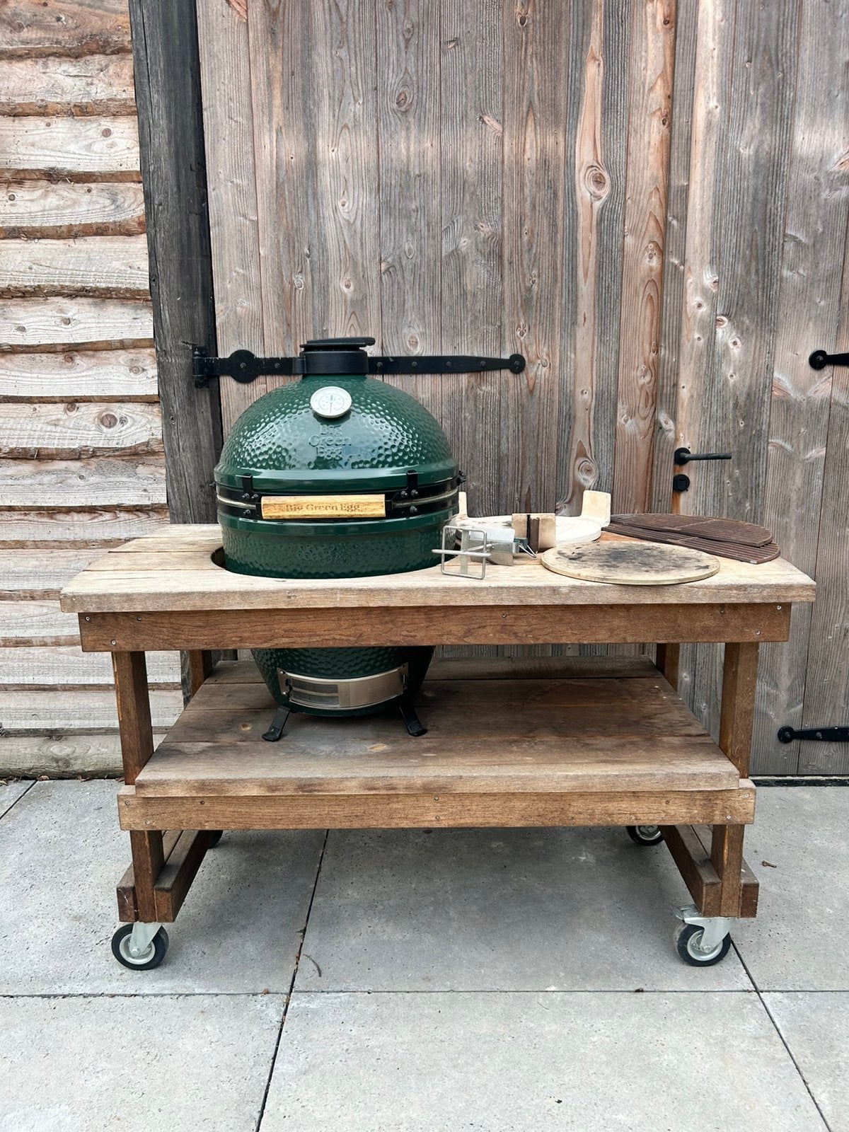 Big Green Egg Large, Tuin en Terras, Ophalen, Zo goed als nieuw