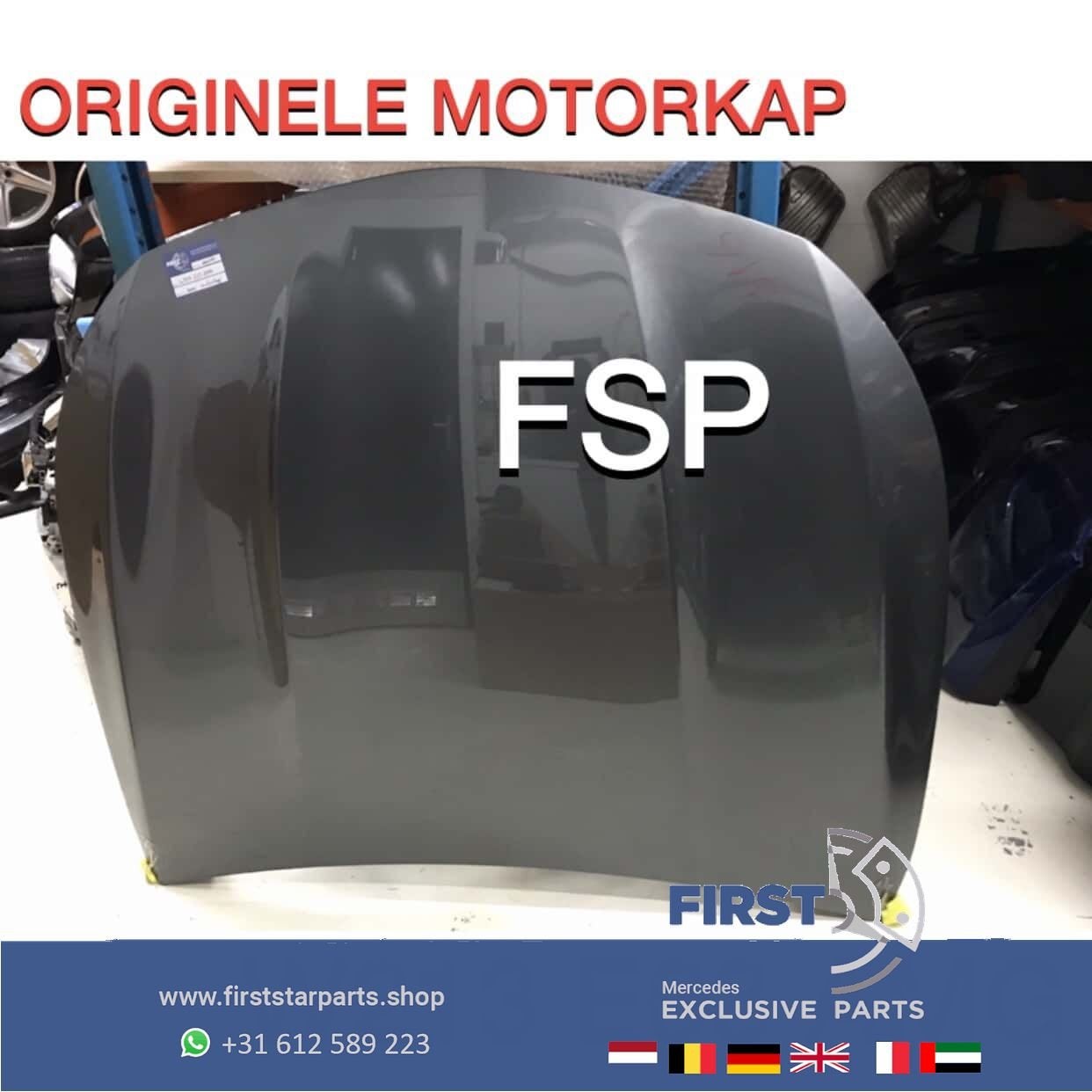 W213 E63 AMG Motorkap Mercedes E Klasse origineel zwart wit