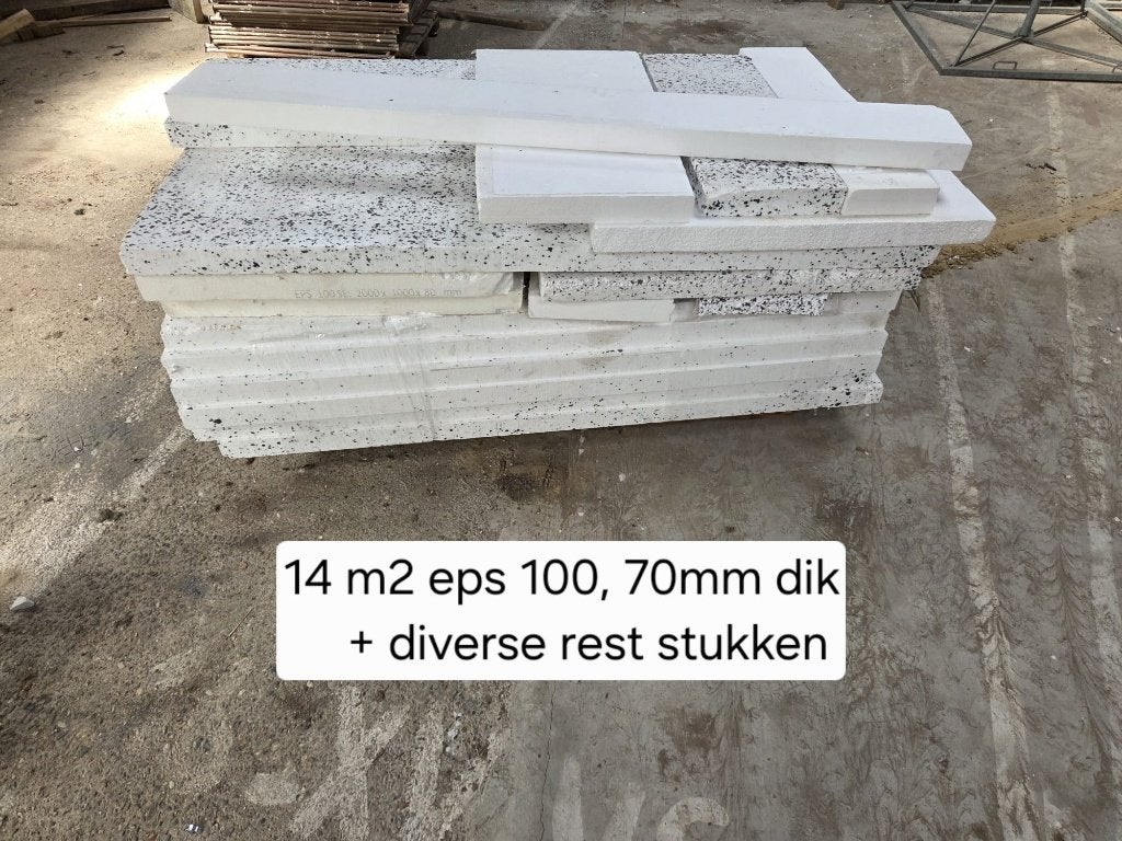 Isolatie EPS, Tempex, Piepschuim, Ophalen, 4 tot 8 cm, 10 tot 15 m², Nieuw